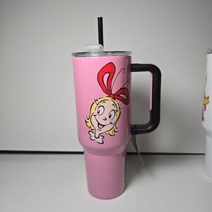 The grinch Cindy lou who 40 oz stainless steel tumbler Pink Stay Cold new